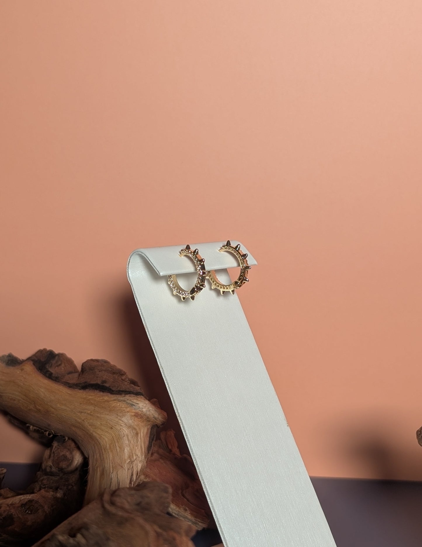 Hoop Earrings with Spikes