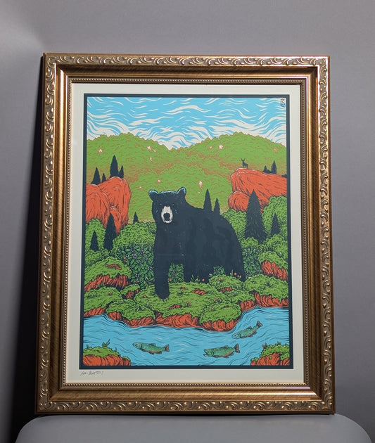 Framed Bear Print