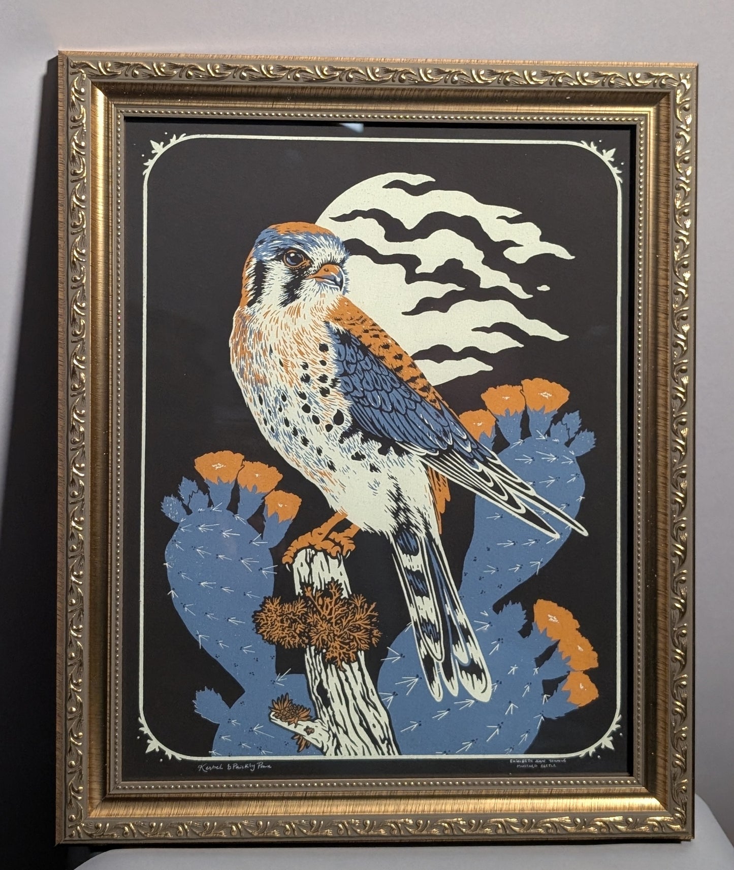 Kestrel Print by Mustard Beetle