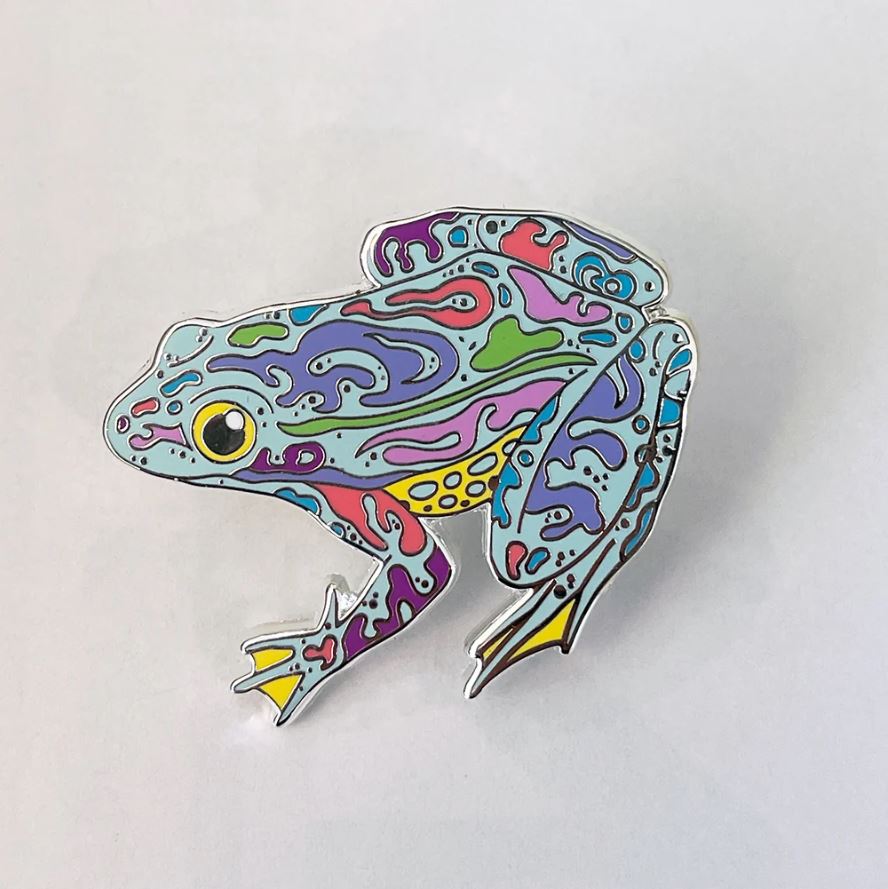 Psychedelic Frog Enamel Pin