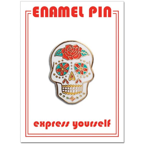 Sugar Skull Enamel Pin