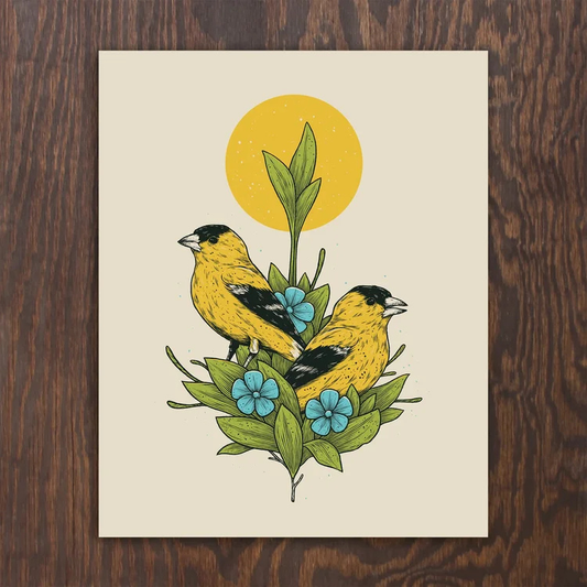 Goldfinches print by Logan Schmitt