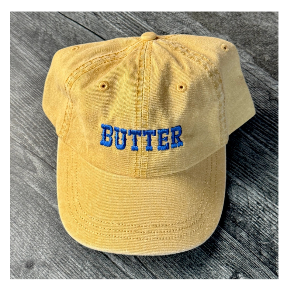 Butter baseball hat