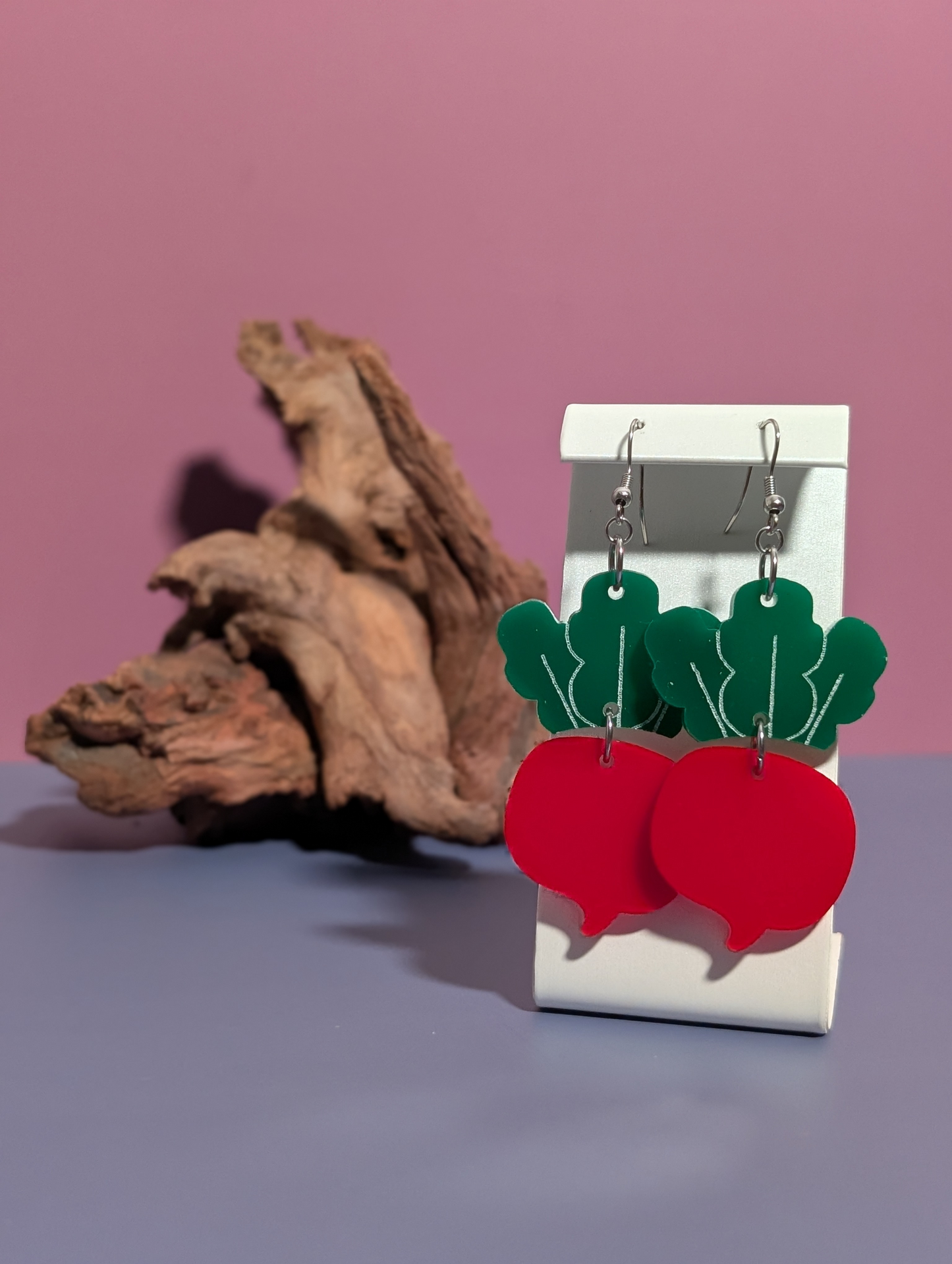 Radish Dangle Earrings