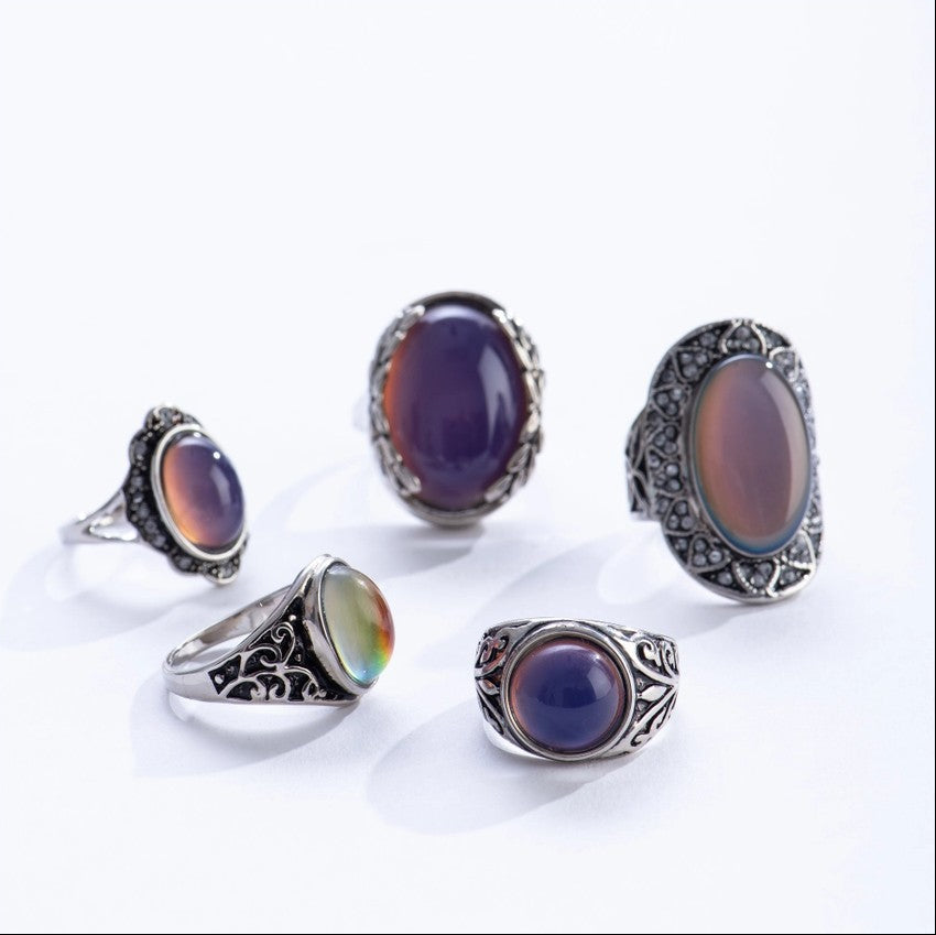 Vintage style mood rings