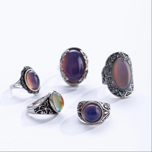 Vintage style mood rings