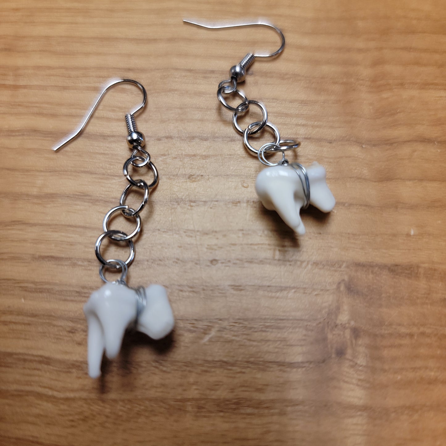 Raccoon Molars Dangle Earrings