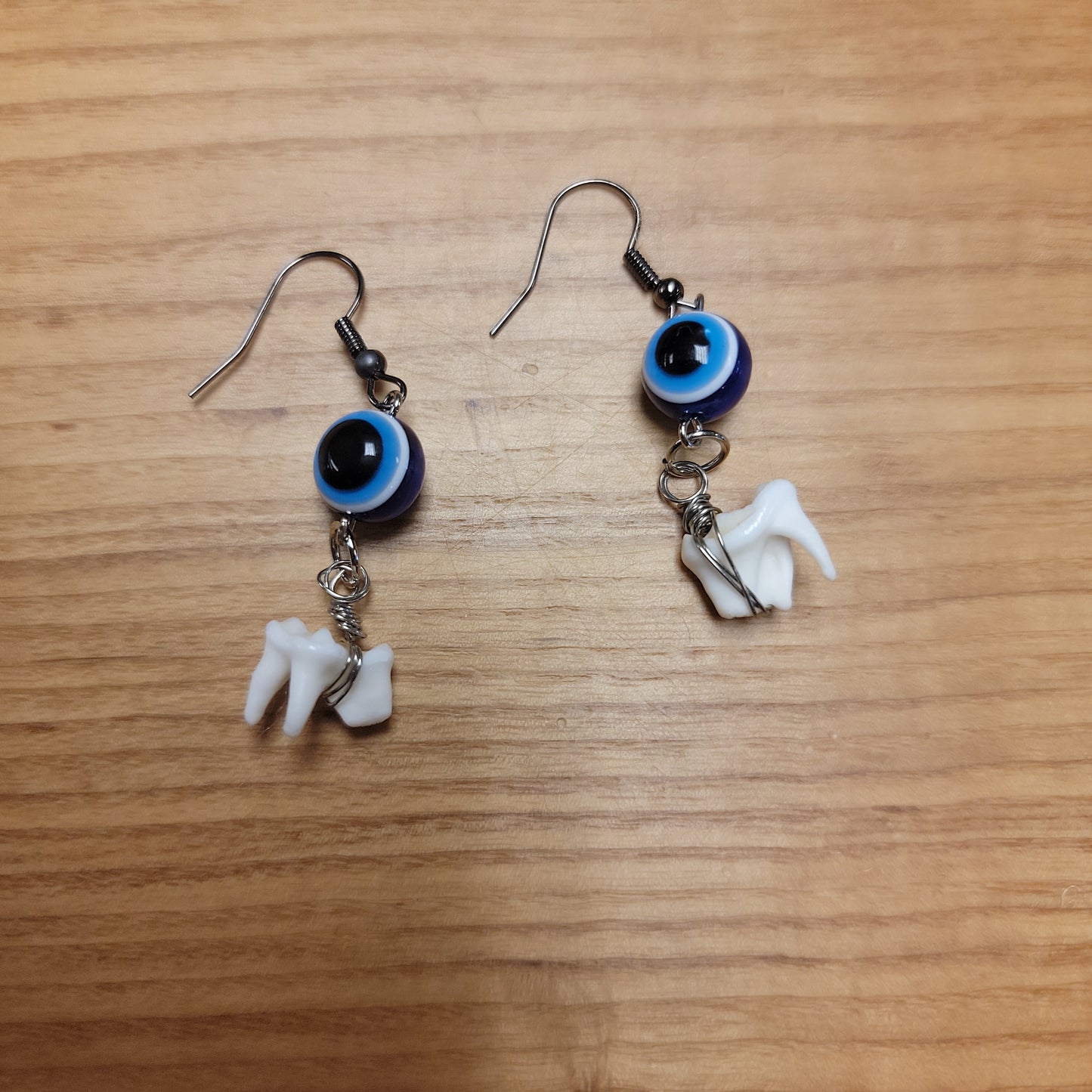 Evil Eye & Teeth Earrings