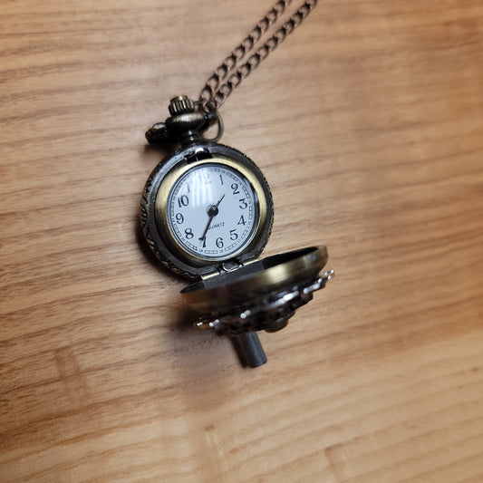 Steampunk Clock Necklace 1