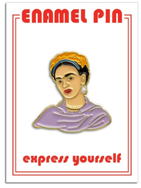 Frida Purple Shawl Enamel Pin