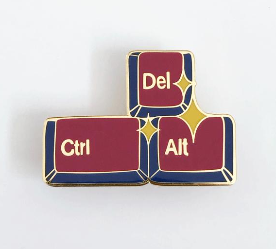 Ctrl+Alt+Delete Enamel Pin