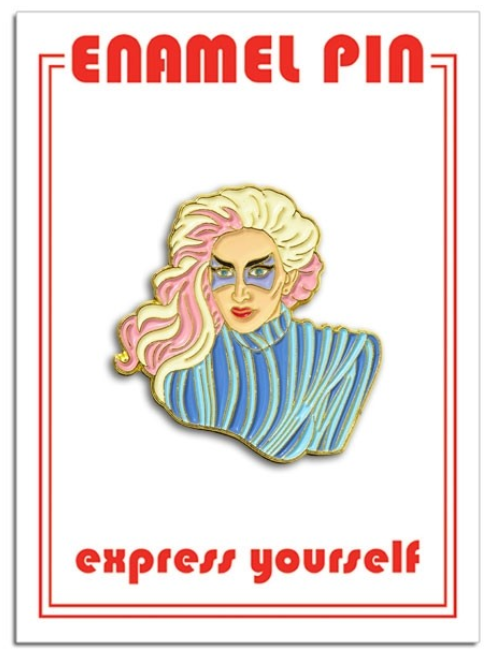 Gaga Pink Hair Enamel Pin