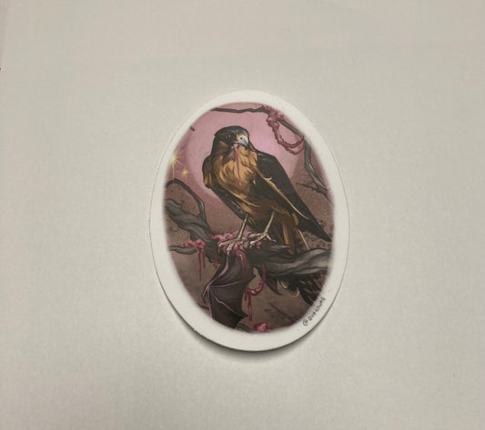 Hawk Sticker by Alyssa McNall