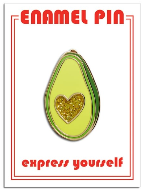 Avocado Heart Enamel Pin