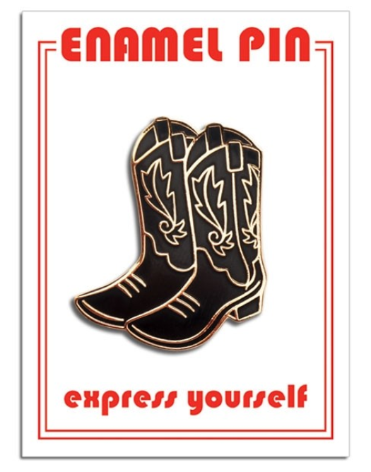 Cowboy Boots Enamel Pin – Lost Lakes Treasure Chest
