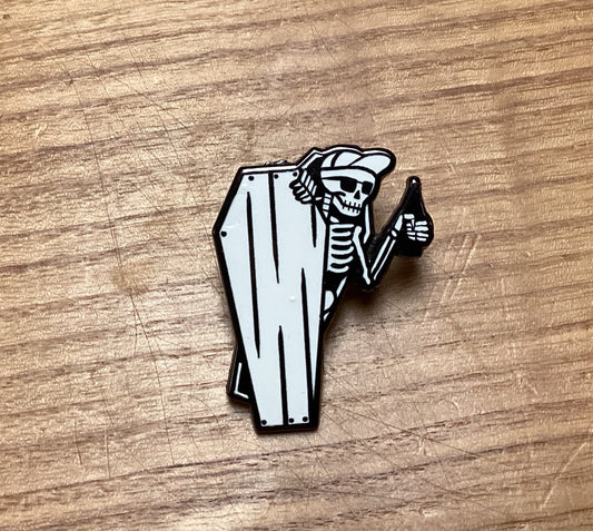 Coffin Guy Enamel Pin