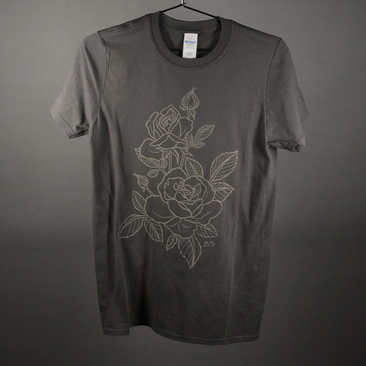 Grey Rose T-Shirt by Brooke Sutter