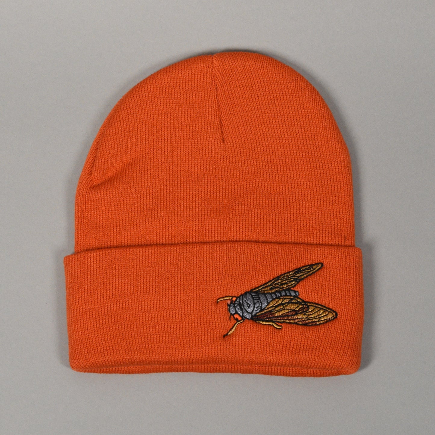 Orange Cicada Beanie by Alyssa McNall