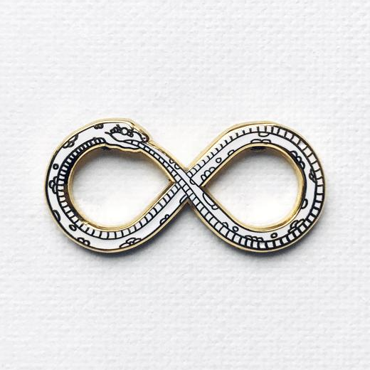 Infinity Snake Enamel Pin
