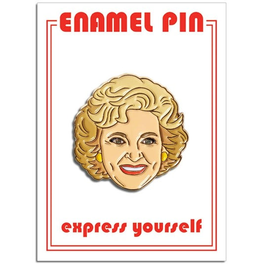 Betty White Enamel Pin