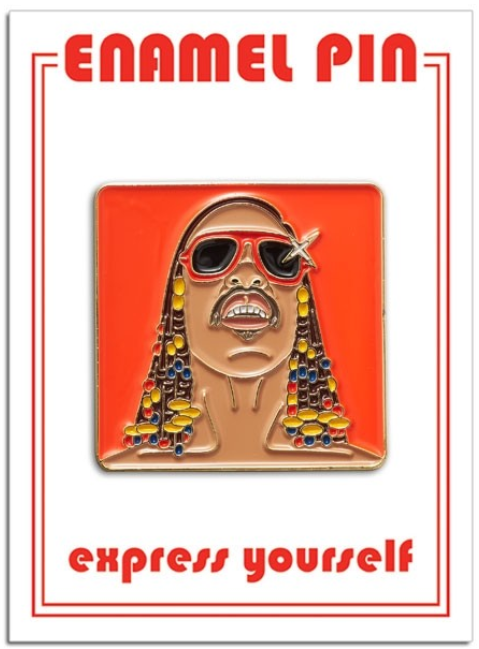 Stevie Wonder Enamel Pin